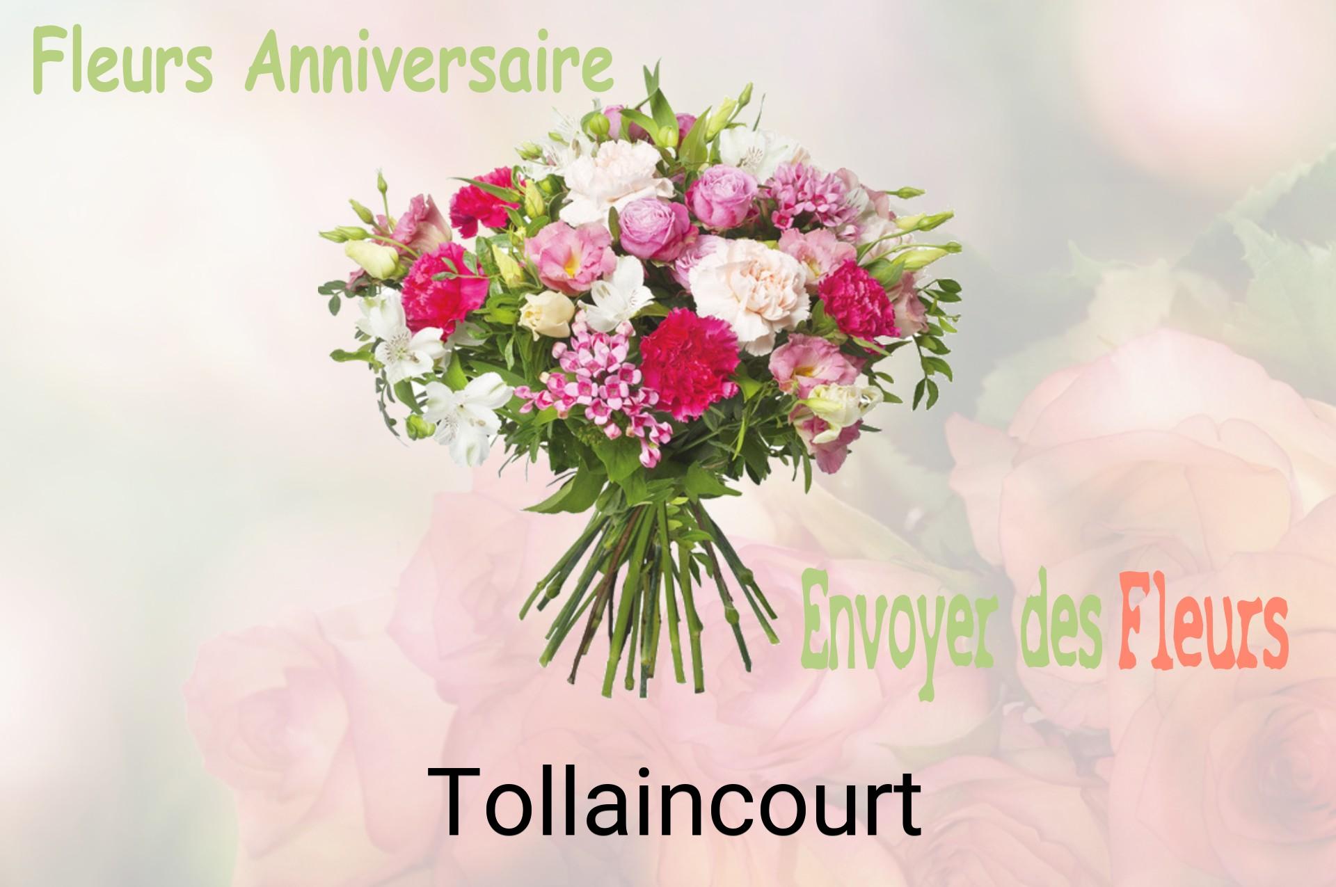 Bouquet de fleurs d’anniversaire livré à Tollaincourt